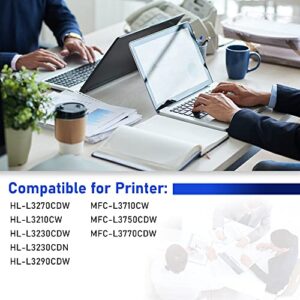 TN227 High Yield Toner Cartridge Compatible for Brother TN 227 TN-227BK for HL-L3270CDW HL-L3210CW HL-L3230CDW HL-L3230CDN HL-L3290CDW MFC-L3710CW MFC-L3750CDW MFC-L3770CDW Printer (1-Pack, Black)