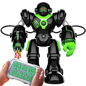 bezgar tr300 robot toys for kids - smart programmable, dancing remote control emo robot with 22 actions | supporting 78 changing expressions, ideal gifts for kids, 4 5 6 7 8 year old boy birthday gift