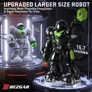 BEZGAR TR300 Robot Toys for Kids - Smart Programmable, Dancing Remote Control Emo Robot with 22 Actions | Supporting 78 Changing Expressions, Ideal Gifts for Kids, 4 5 6 7 8 year old boy birthday gift