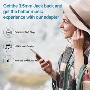 USB C Aux Audio Headphone Adapter for Samsung Galaxy A54 A24 A14 A13 S23 A53 A03s S22 S21 S20 Plus/Ultra A23,Google Pixel 7a 7 6, Type C to 3.5mm Female Earphone Jack Adapter 2 Pack Dongle Cable Cord