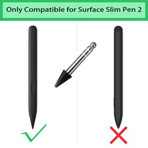 Replacement Tip Nib Compatible with Microsoft Surface Slim Pen 2 Compatible for Microsoft Surface Pro X /9/8/Surface Laptop Studio, Slim Pen 2 Nib Tip Replacement