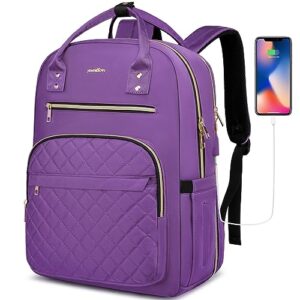yamtion 17 inch backpack for women and teen girls,school backpack tsa laptop bookbag with usb for college university students business office work travel