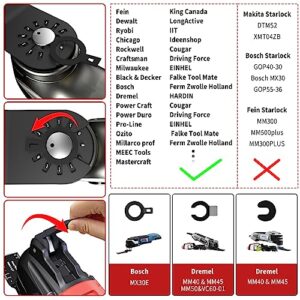 29PCS Oscillating Saw Blades, Reinforced Titanium Oscillating Multitool Blades for Wood, Metal, Plastic Cutting, Quick Release Oscillating Tool Blades Fit Dremel Dewalt Craftsman Ryobi Milwaukee