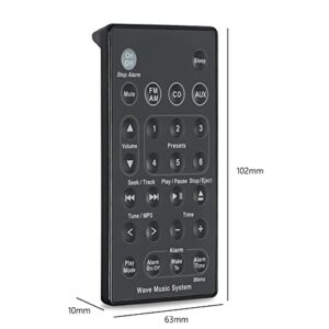 Replacement CD Player Home Media Useful Audio Remote Control for Bose Wave Multiuse TV Radio DVD Music System Controller - (Color: Black)