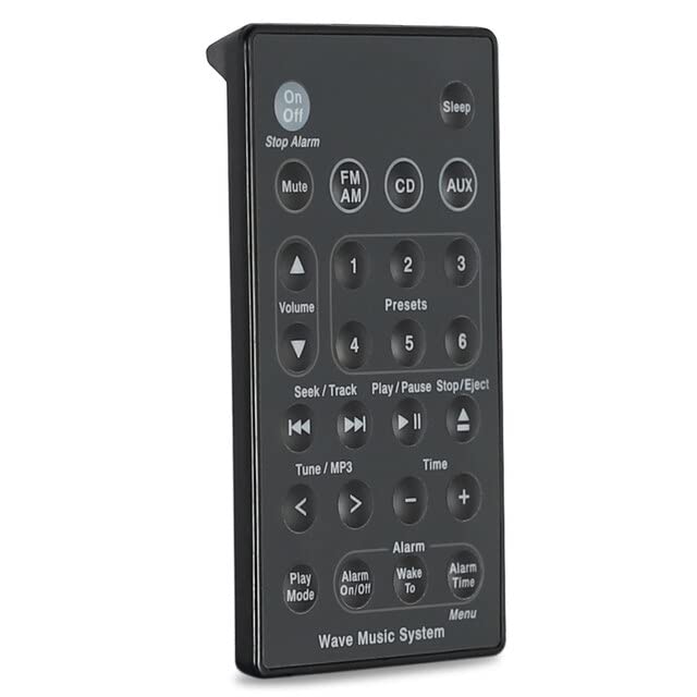 Replacement CD Player Home Media Useful Audio Remote Control for Bose Wave Multiuse TV Radio DVD Music System Controller - (Color: Black)