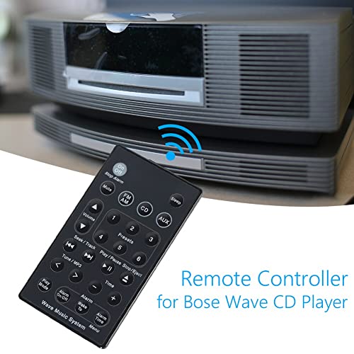 Replacement CD Player Home Media Useful Audio Remote Control for Bose Wave Multiuse TV Radio DVD Music System Controller - (Color: Black)