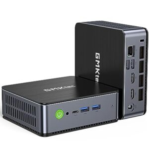 GMKtec Mini PC Intel Core i7-12650H 24GB DDR5 1TB SSD Desktop Gaming Mini Computers Windows 11 Pro 4K, Type C, WiFi 6, BT 5.2, RJ45 1000M