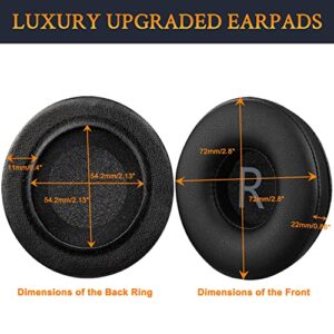 SOULWIT 70mm Earpads Replacement for JBL Tune 450BT (T450BT)/Tune 460BT(T460BT)/Tune 500BT (T500BT)/Tune 510BT/Tune 520BT/Tune 660NC, Ear Pads Cushions for JR 300BT/JR300/JR 310BT/JR310 - Black