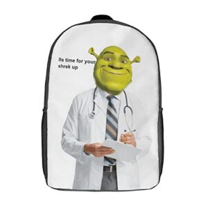 funny school backpack lightweight bookbags students schoolbag travel daypack laptop bag for women men kids