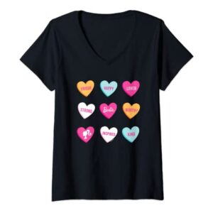 Barbie - Barbie Candy Hearts V-Neck T-Shirt