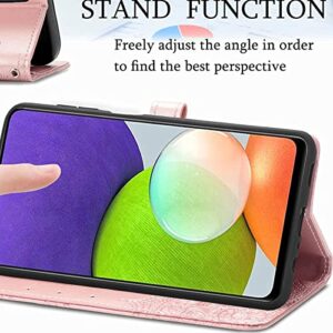 HUANGTAOLI Crossbody Shoulder Strap Case for Oppo A76, Magnetic Closure Kickstand Wallet Pouch Case for Oppo A76