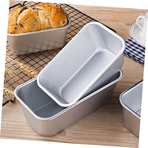 YARNOW 2pcs Toast Box Square Griddle Nonstick Bakeware Baquettes Tea Loaf Pan Bread Baking Tin Oven Toast Pan Bread Bakeware Storage Pans Cake Baking Pan Non Stick Aluminum Alloy Scones