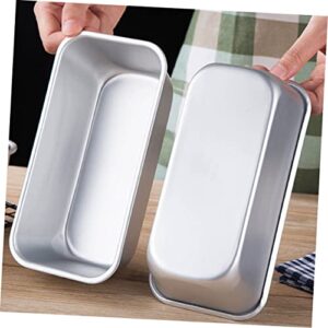 YARNOW 2pcs Toast Box Square Griddle Nonstick Bakeware Baquettes Tea Loaf Pan Bread Baking Tin Oven Toast Pan Bread Bakeware Storage Pans Cake Baking Pan Non Stick Aluminum Alloy Scones