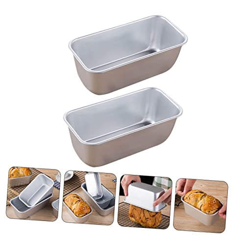 YARNOW 2pcs Toast Box Square Griddle Nonstick Bakeware Baquettes Tea Loaf Pan Bread Baking Tin Oven Toast Pan Bread Bakeware Storage Pans Cake Baking Pan Non Stick Aluminum Alloy Scones