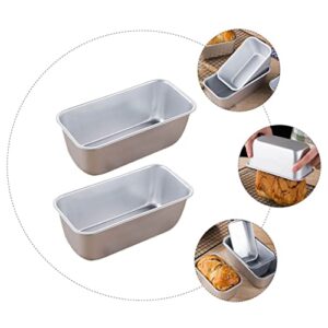 YARNOW 2pcs Toast Box Square Griddle Nonstick Bakeware Baquettes Tea Loaf Pan Bread Baking Tin Oven Toast Pan Bread Bakeware Storage Pans Cake Baking Pan Non Stick Aluminum Alloy Scones