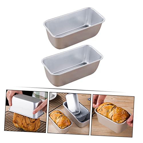 YARNOW 2pcs Toast Box Square Griddle Nonstick Bakeware Baquettes Tea Loaf Pan Bread Baking Tin Oven Toast Pan Bread Bakeware Storage Pans Cake Baking Pan Non Stick Aluminum Alloy Scones