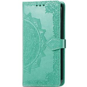 huangtaoli flip cover for oppo a94 5g, stand flip protective case magnetic folio pu leather wallet cover for oppo a94 5g