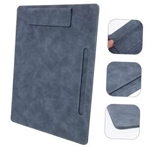 Tofficu 2pcs Folder Board File Folder Organizer Pencils File Clipboards Paper Clipboard Writing Base Plate Exam Paper Clips Recording Board Clip Board Blue Business A4 Test Paper