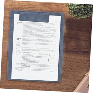 Tofficu 2pcs Folder Board File Folder Organizer Pencils File Clipboards Paper Clipboard Writing Base Plate Exam Paper Clips Recording Board Clip Board Blue Business A4 Test Paper
