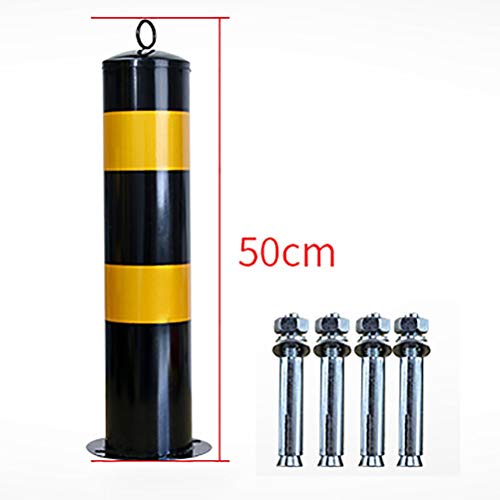 Parking Bollards Features Reflective Tape,Car Park Driveway Guard Saver,Easy Installation Private Car Parking Space Lock,Protect Your Parking Space