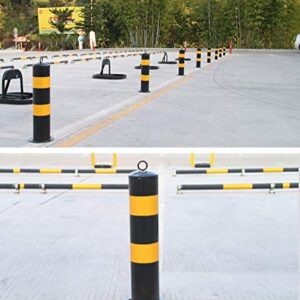 Parking Bollards Features Reflective Tape,Car Park Driveway Guard Saver,Easy Installation Private Car Parking Space Lock,Protect Your Parking Space