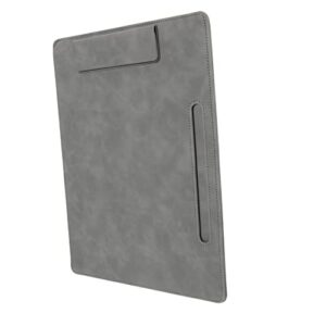 magiclulu folder board file folder organizer file clipboards writing base plate writing board office document clip conference writing board exam paper base pu office test paper holder grey
