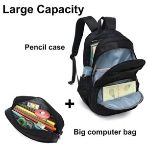 CAMTOP Laptop Backpack 15.6 Inch School BookBag with Pencil Case College Backpacks Teacher Work Travel Casual Daypacks for Teens Girls Boys Women