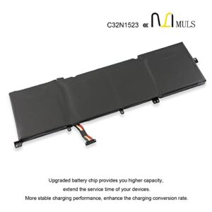 MULS 96Wh C32N1523 Laptop Battery Replacement for ASUS Zenbook Pro N501L UX501VW-F1020 UX501VW-FY010T UX501VW-FY057R UX501VW-FY102R UX501VW-DS71T ROG G501VW-FI014T ROG G501VW-FI023R C32NI523 8422mAh