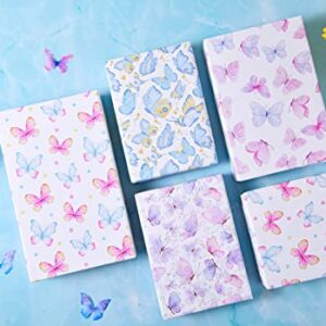 Sikiweiter Butterfly Wrapping Paper - 12 Sheets Butterfly Gift Wrap for Birthday Wedding Baby Shower Holiday - 19.7 x 27.6 Inches Per Sheet