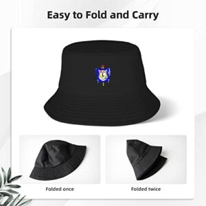 Sigma Gamma Rho Bucket Hat Fishing Hat Fisherman Sun Caps for Women Men Black