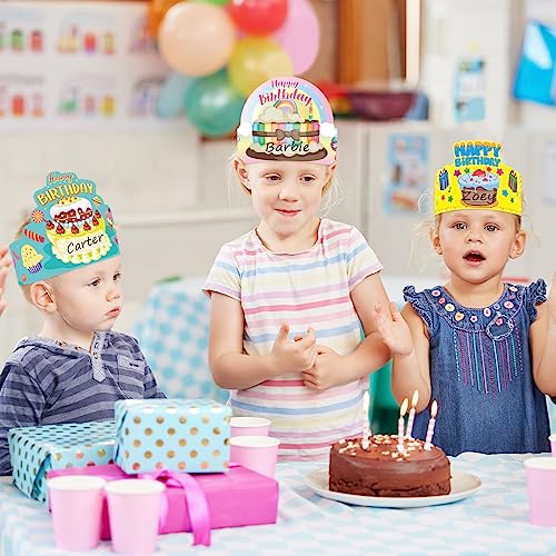 ceiba tree Birthday Crowns for Kids Classroom 36Pcs School Family Colorful Happy Birthday Hats VBS Party Supplies