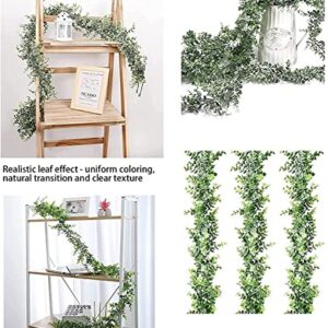 1Packs 5.91ft Artificial Garlands Greenery Garlands Vines Faux Hanging Plants for Wedding Table Arch Wall Party Home Decor 10 Wire Wreath