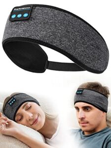 sleep headphones headband headphones, 10+ hours play time with stereo hd hi fi speakers, sports headband built in speakers perfect for workout,running,yoga,travel,insomnia