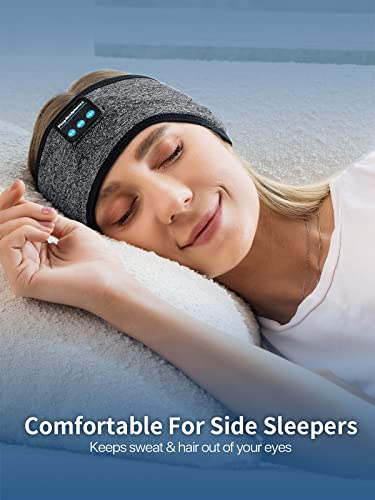 Sleep Headphones Headband Headphones, 10+ Hours Play Time with Stereo HD Hi Fi Speakers, Sports Headband Built in Speakers Perfect for Workout,Running,Yoga,Travel,Insomnia