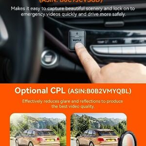 Vantrue N4 Pro 3 Channel 4K WiFi Dash Cam, STARVIS 2 IMX678 Night Vision, 4K+1080P+1080P Front Inside and Rear Triple Car Camera, Voice Control, GPS, 4K HDR, 24 Hours Parking Mode, Support 512GB Max