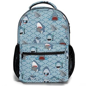 mazacuir shark backpack for kids,cartoon backpack boy school backpacks, backpack for kids