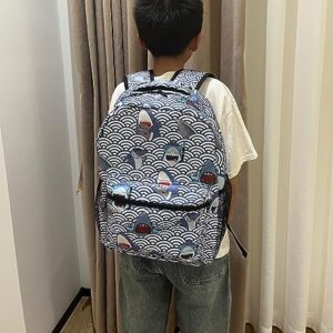 MAZACUIR Shark Backpack for kids,cartoon Backpack Boy School Backpacks, Backpack for kids