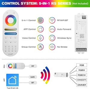 HUSUKU RS8 RGB 15000LM Underwater Marine Light for Boat, 7 Inch, 93LED DC 12V, All-metal body, IP68, Color Change LED Boat Light for Yacht Boat Transom Fishing Dock Pontoon