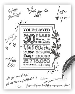 wowbefun 30th birthday party favors, 30th wedding anniversary decorations, 30th birthday decorations for men, bday decorations gifts for 30 year old, 30th guest book for women him her, 30th birthday decor or sign