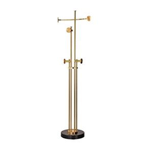 YASEZ Metal Furniture Standing Entrance Hall Floor Hanger Clothing Golden Hanger Clothing Wardrobe (Color : D, Size : As Shown)