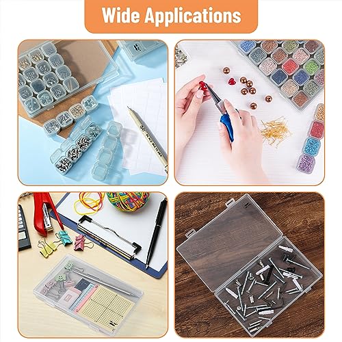 Mr. Pen-Bead Storage Containers, 28 Grids, 2 Pack, Grey, 160pcs Label Stickers, Bead Organizer, Craft Organizers and Storage, Bead Containers for Organizing, Bead Organizers and Storage, Bead Box
