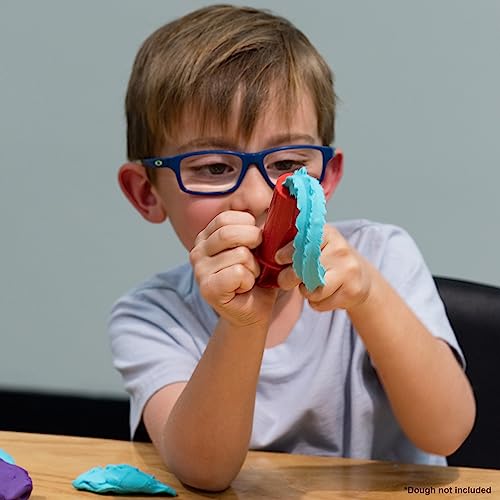 READY 2 LEARN Dough Extruders - Set of 6 - Play Dough Tools - for Ages 2+ - Art Accessories for Pottery and Dough