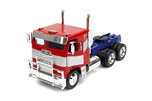 Transformers Rise of The Beast 1:24 Optimus Prime w/Robot On Chassis Die-Cast Car, Toys for Kids and Adults