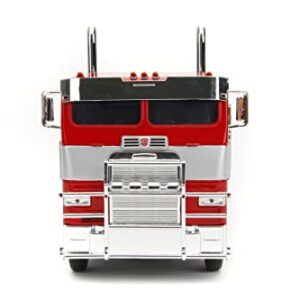 Transformers Rise of The Beast 1:24 Optimus Prime w/Robot On Chassis Die-Cast Car, Toys for Kids and Adults