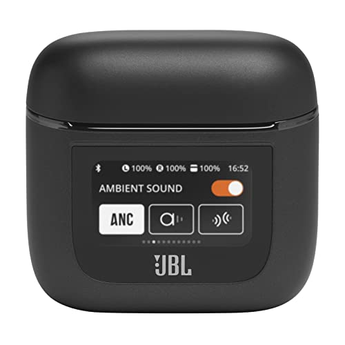 JBL Tour Pro 2 (Black) - True Wireless Noise Cancelling Earbuds, Small