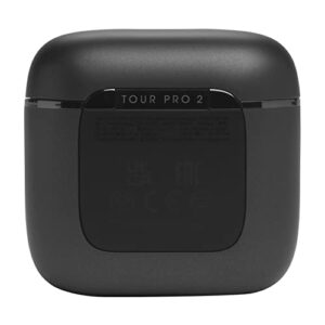 JBL Tour Pro 2 (Black) - True Wireless Noise Cancelling Earbuds, Small