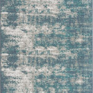Unique Loom Outdoor Coastal Collection Area Rug - Okyanus (9' x 12' Rectangle, Blue/ Ivory)