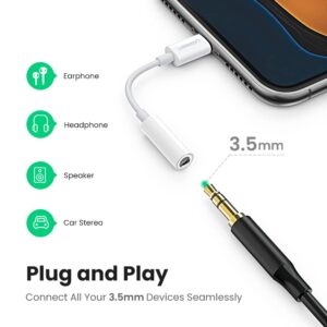 3.5mm Headphone Adapter Aux Audio Jack Dongle Earphones Cable Converter Compatible with iPhone 14 Pro Max/14 Plus/13 12 Pro Max/SE/11 Pro Max/XS-All iOS