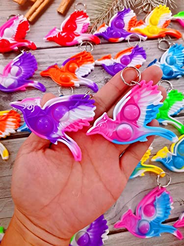 30 Packs Birds Funny Summer Present Unique Mini Item Assorted fidgets Toys for Kids Children Classroom Students Gift from Teacher,Birthday Party Bubble Favors