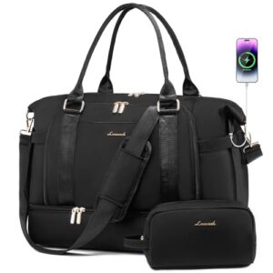 gym bag for women lovevook travel duffel bag with usb charging port,weekender bags for women with shoe compartment,carry on overnight bag with toiletry bag,hospital bags for labor and deliver